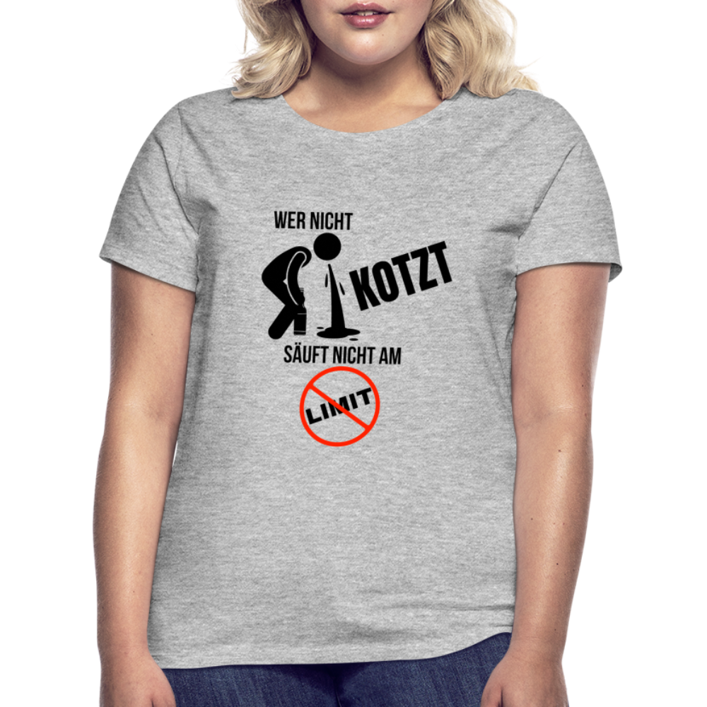 AM LIMIT - Damen T-Shirt - Grau meliert