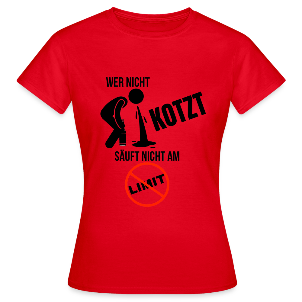 AM LIMIT - Damen T-Shirt - Rot