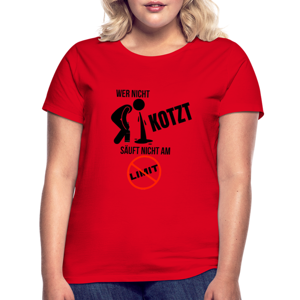 AM LIMIT - Damen T-Shirt - Rot