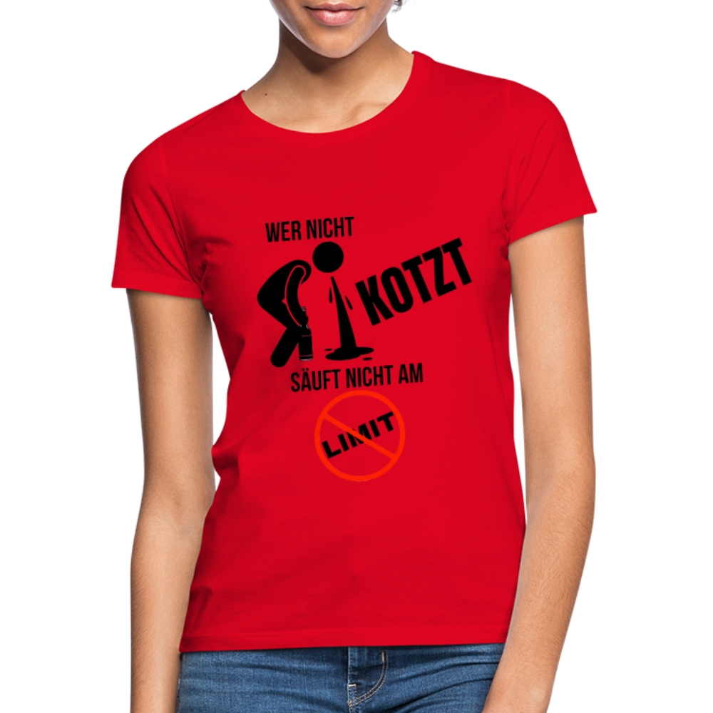 AM LIMIT - Damen T-Shirt - Rot