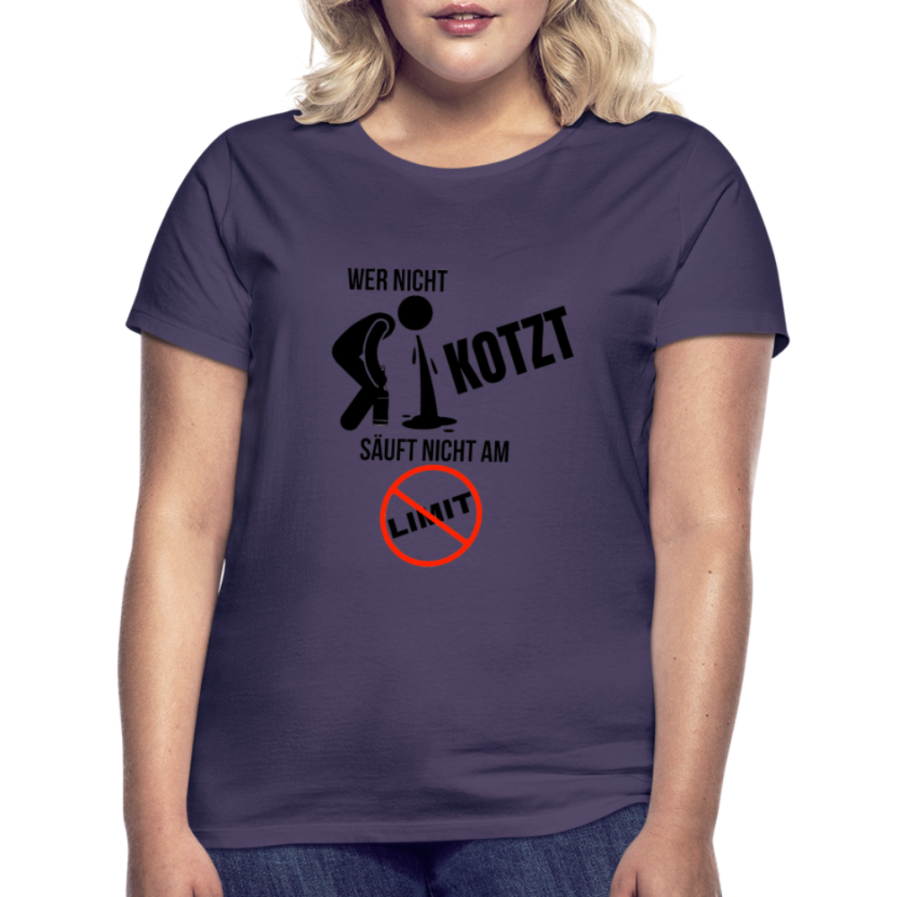 AM LIMIT - Damen T-Shirt - Dunkellila