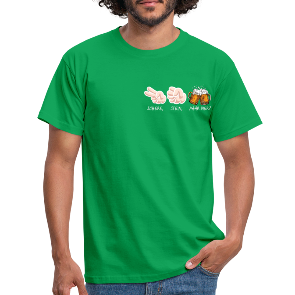 SCHERE STEIN - Herren T-Shirt - Kelly Green