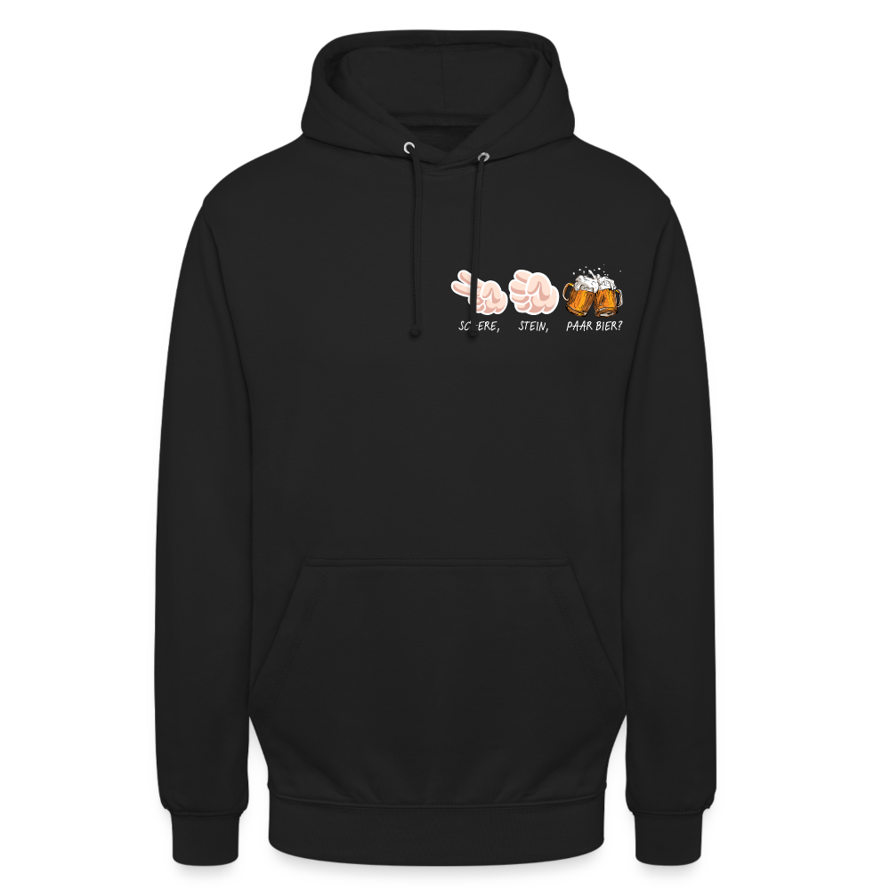 SCHERE STEIN - Unisex Hoodie - Schwarz