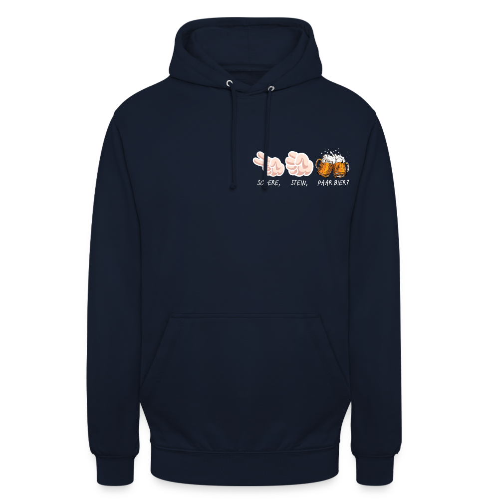 SCHERE STEIN - Unisex Hoodie - Navy