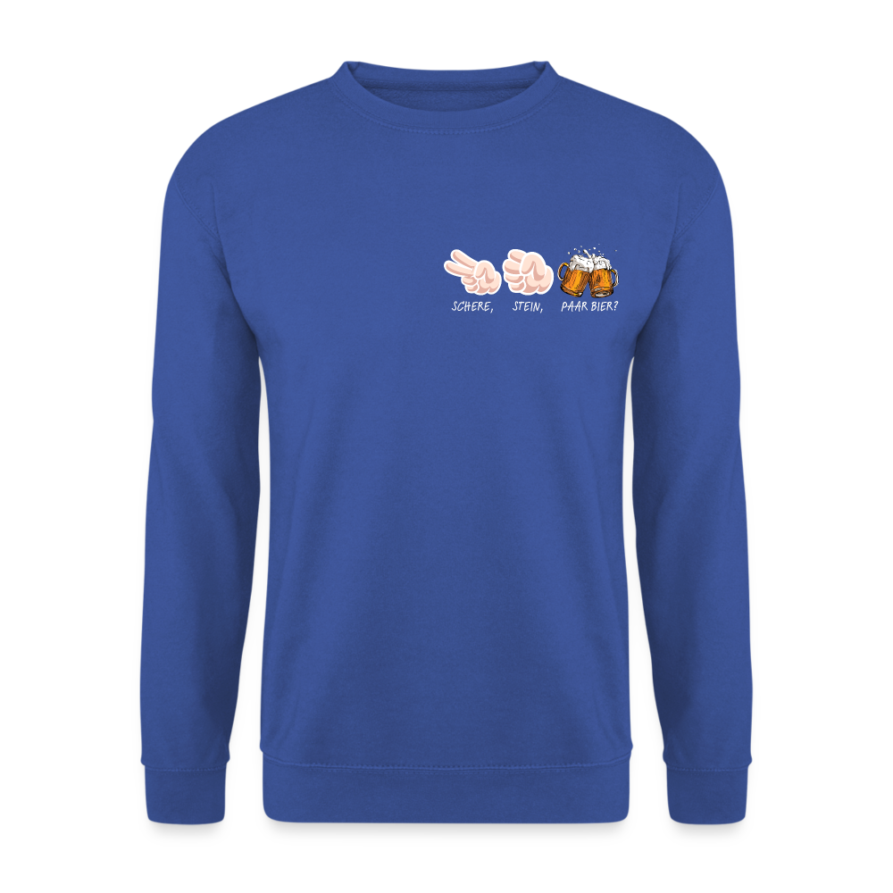 SCHERE STEIN - Unisex Pullover - Royalblau