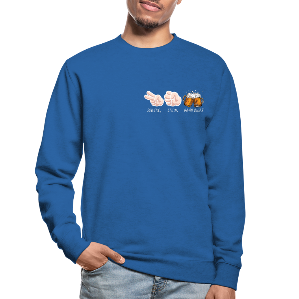 SCHERE STEIN - Unisex Pullover - Royalblau