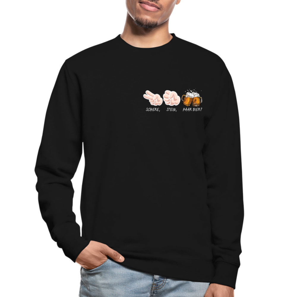 SCHERE STEIN - Unisex Pullover - Schwarz