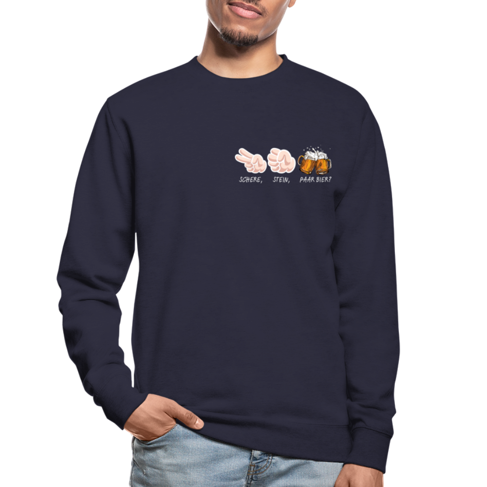 SCHERE STEIN - Unisex Pullover - Navy