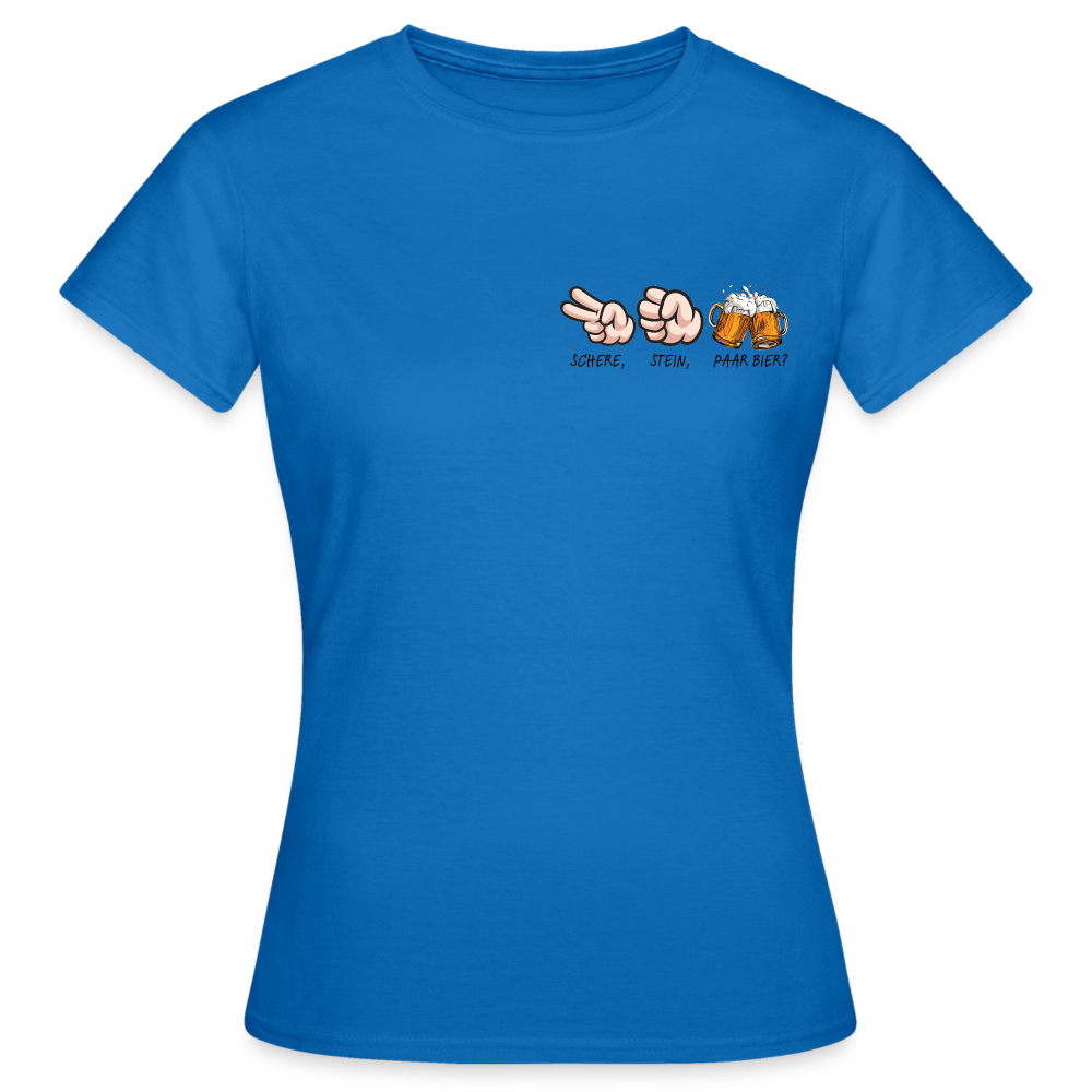 SCHERE STEIN - Damen T-Shirt - Royalblau