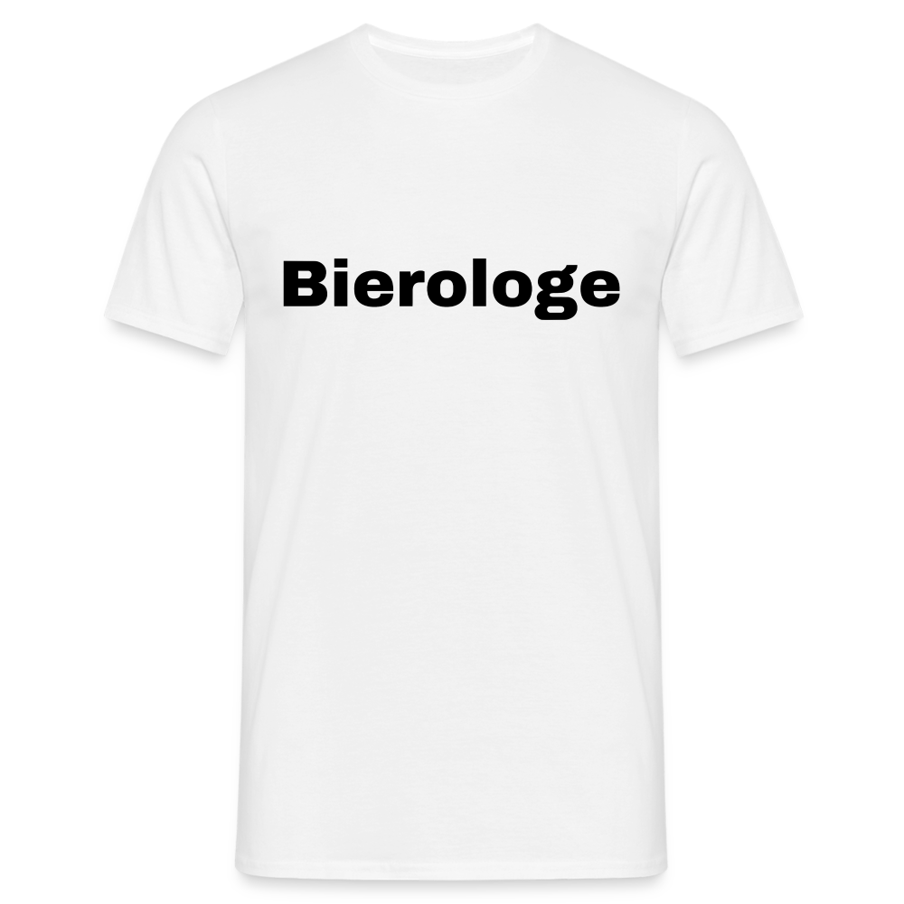 BIEROLOGE - Herren T-Shirt - weiß