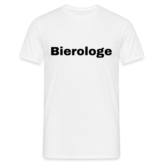 BIEROLOGE - Herren T-Shirt - weiß