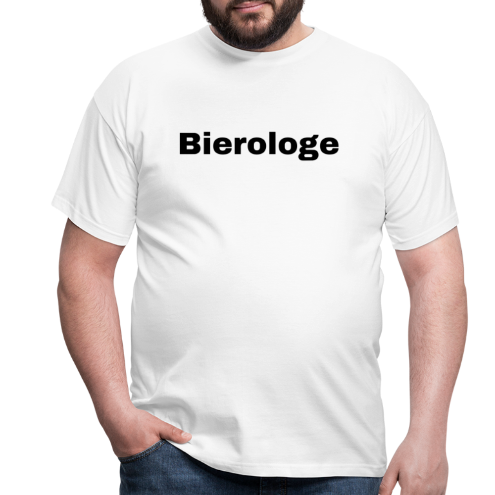 BIEROLOGE - Herren T-Shirt - weiß