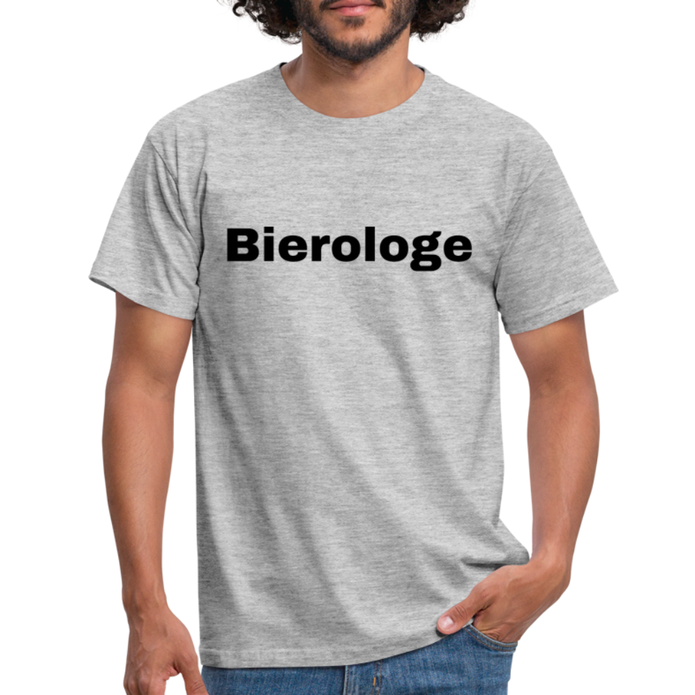 BIEROLOGE - Herren T-Shirt - Grau meliert