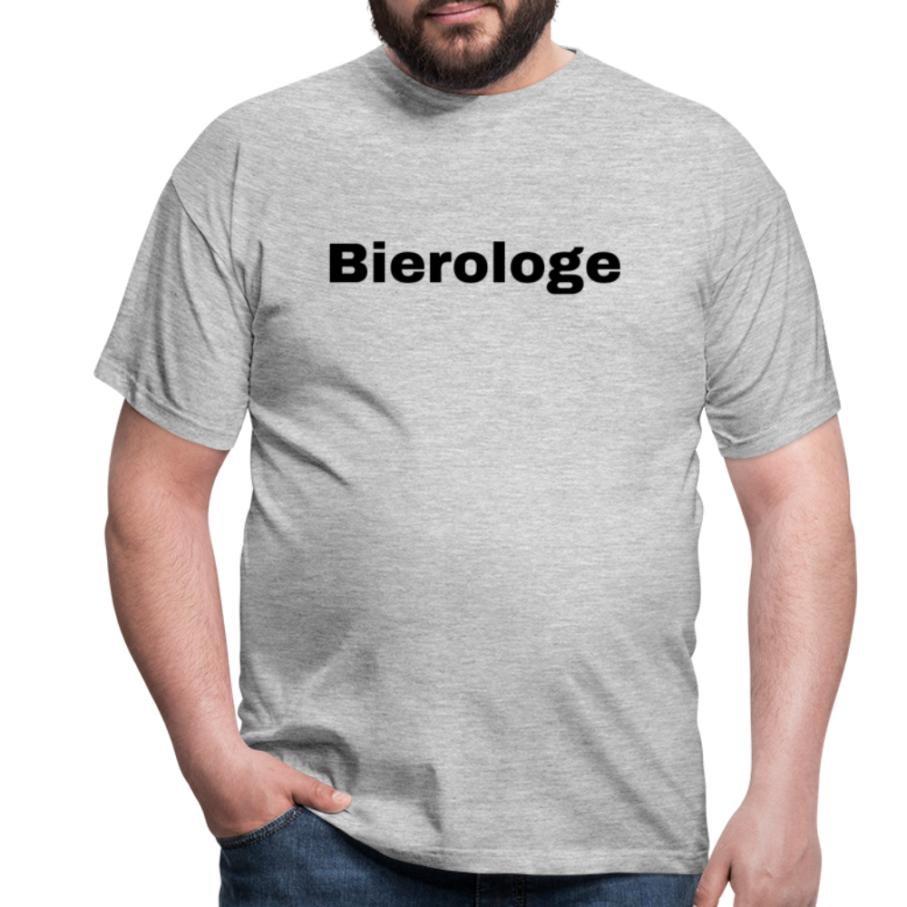 BIEROLOGE - Herren T-Shirt - Grau meliert