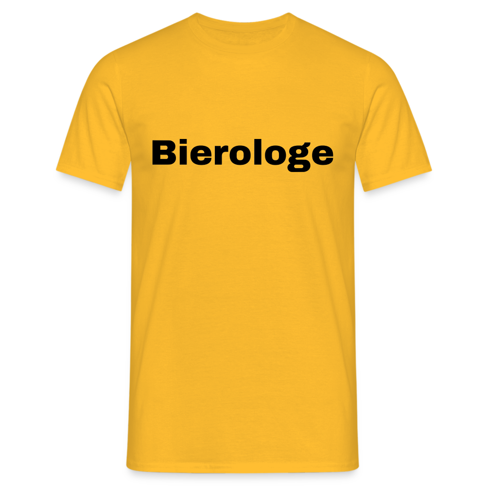 BIEROLOGE - Herren T-Shirt - Gelb