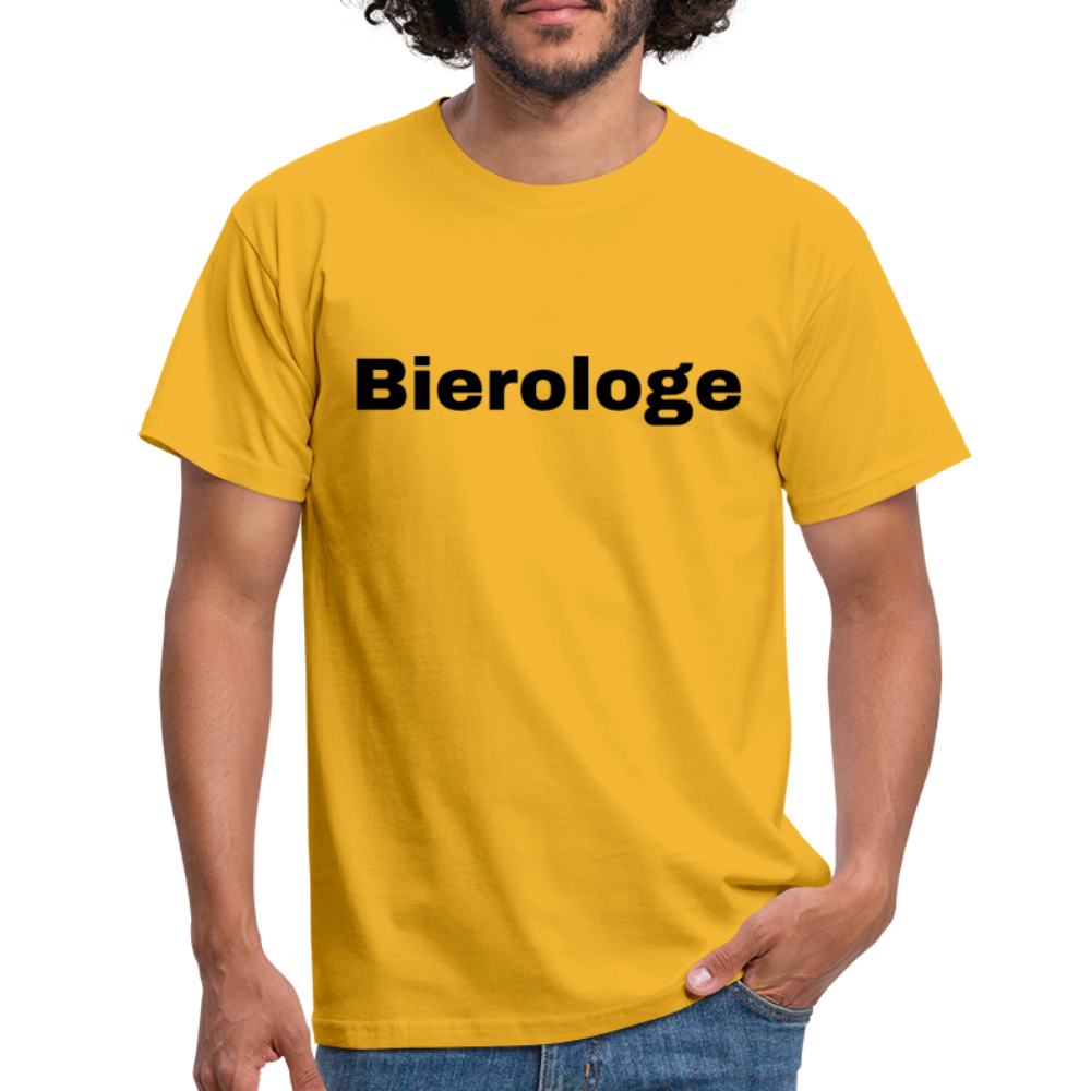 BIEROLOGE - Herren T-Shirt - Gelb