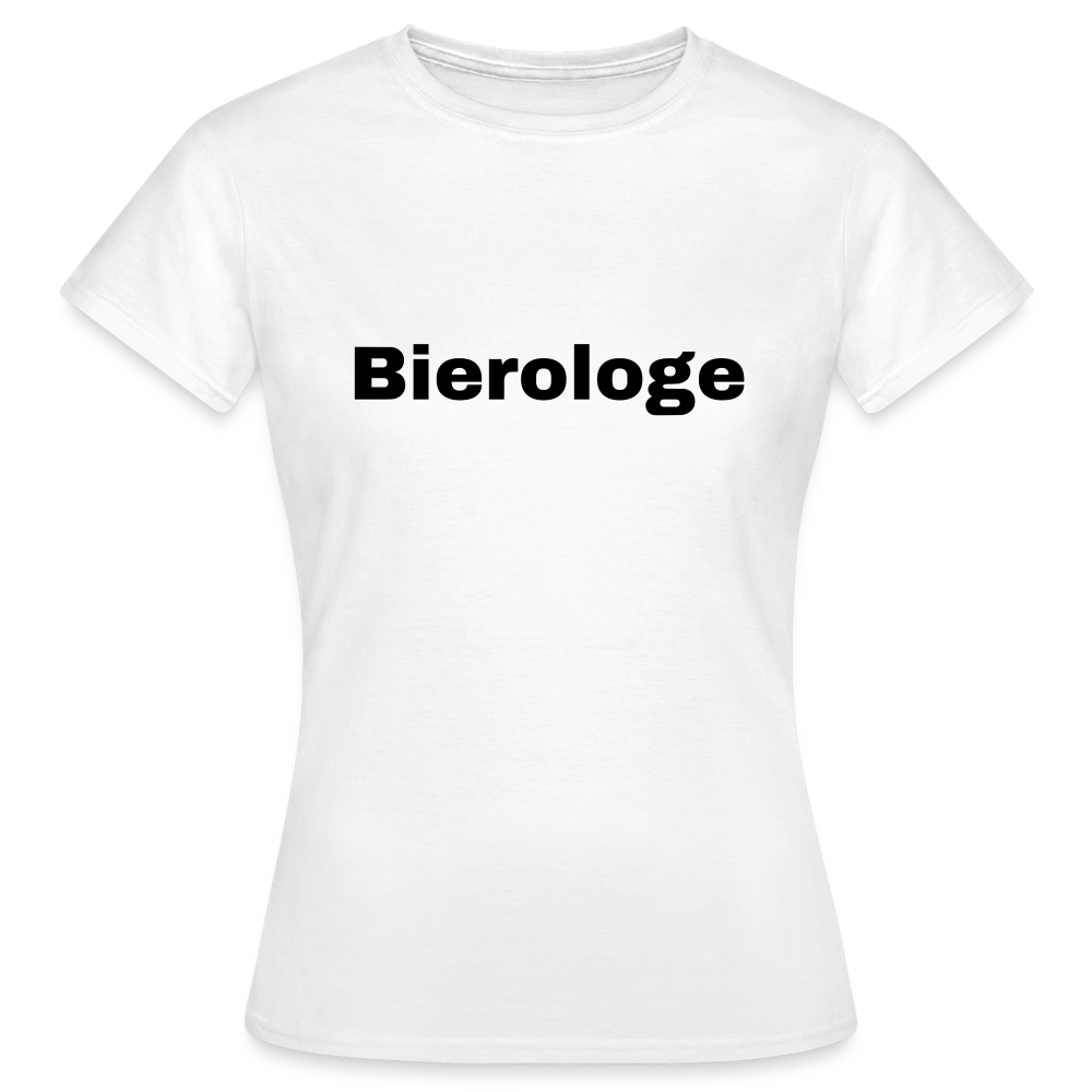 BIEROLOGE - Damen T-Shirt - weiß