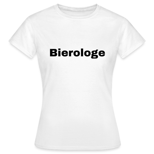 BIEROLOGE - Damen T-Shirt - weiß