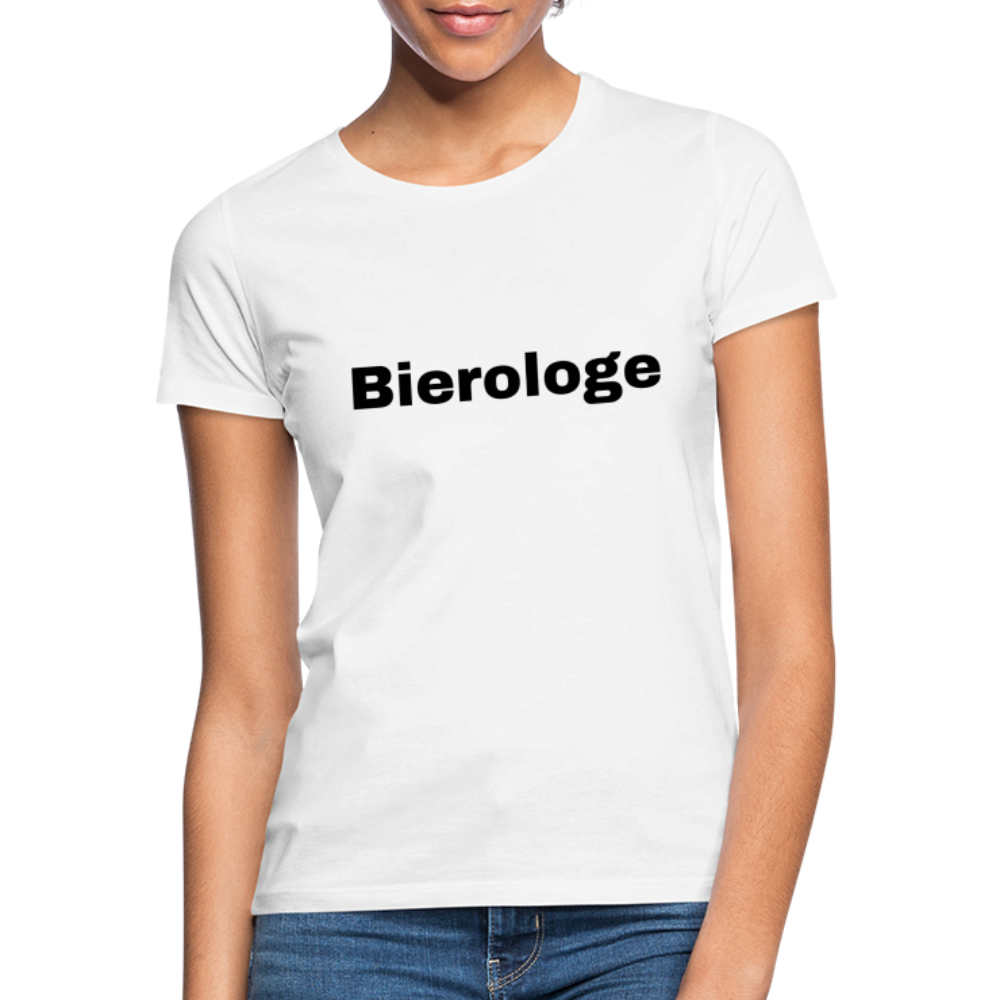 BIEROLOGE - Damen T-Shirt - weiß