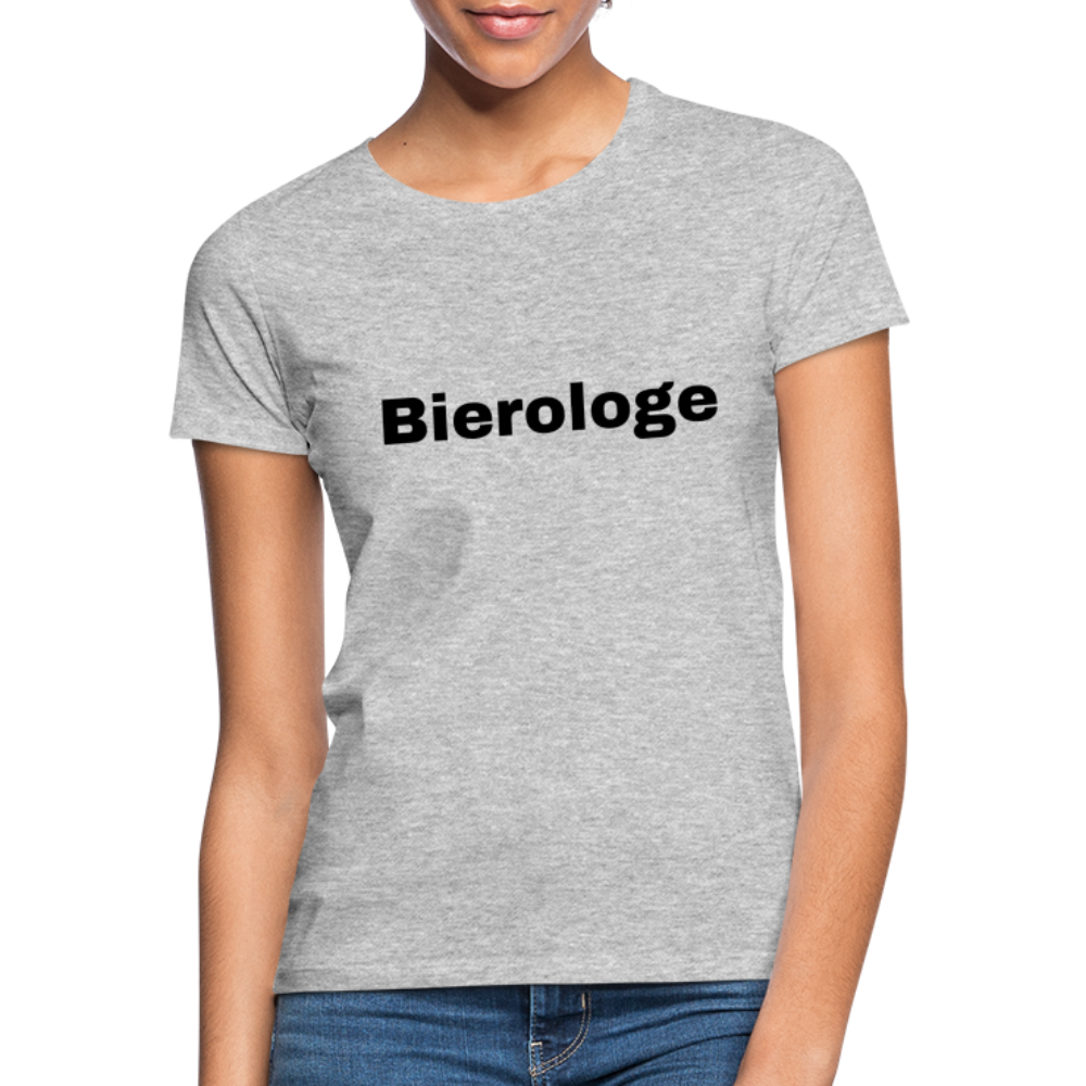 BIEROLOGE - Damen T-Shirt - Grau meliert