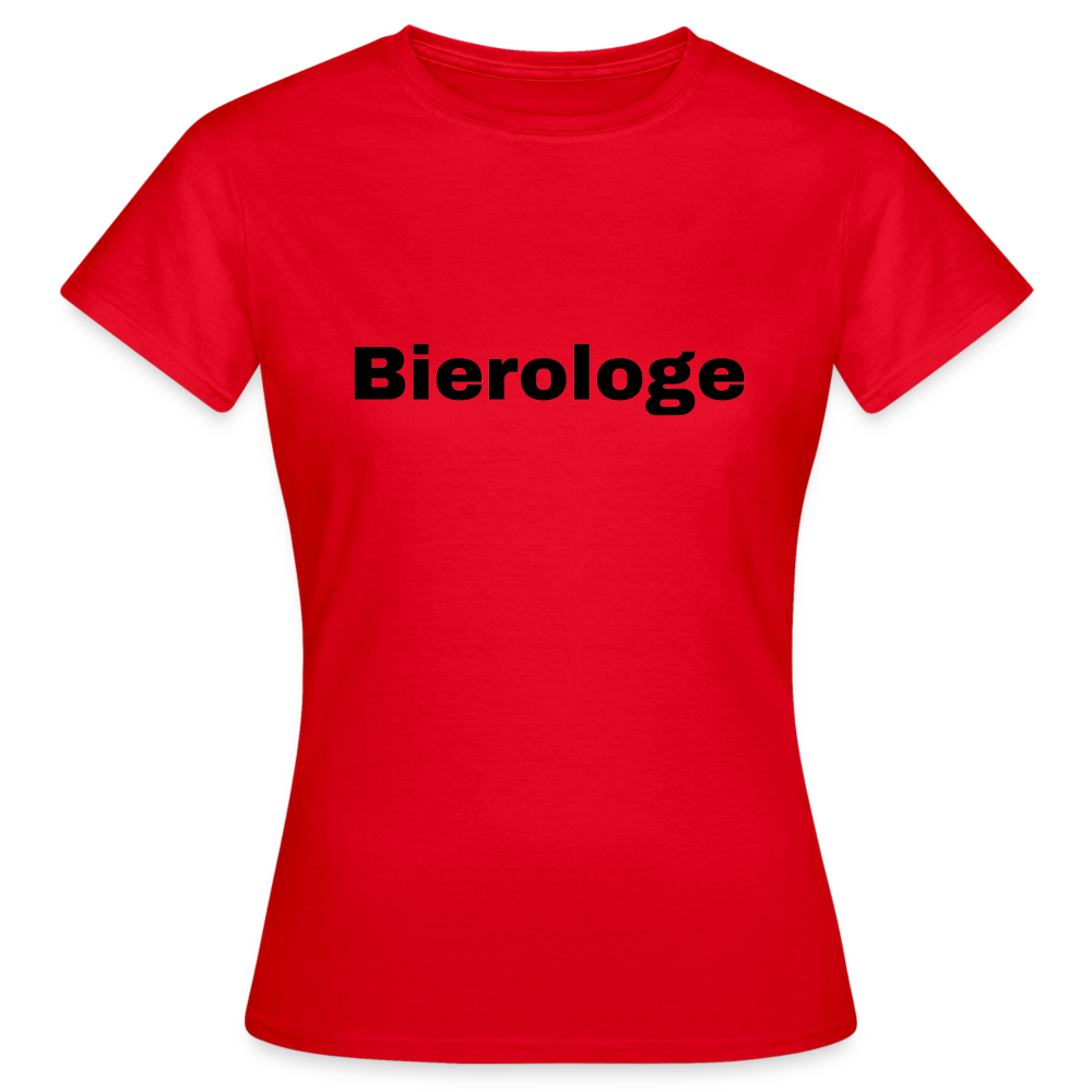 BIEROLOGE - Damen T-Shirt - Rot