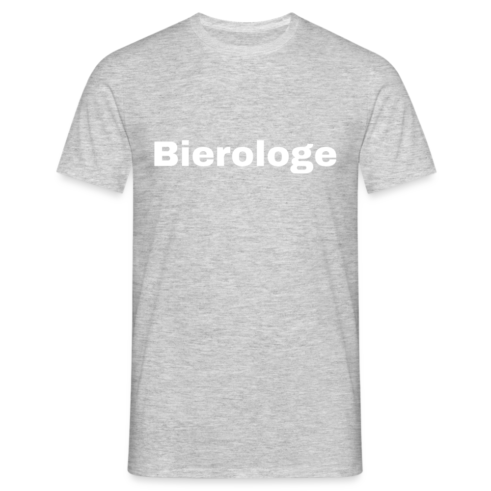 Bierologe - Herren T-Shirt - Grau meliert