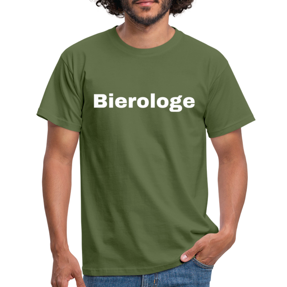 Bierologe - Herren T-Shirt - Militärgrün