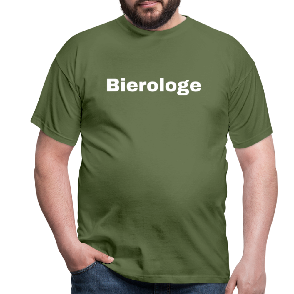 Bierologe - Herren T-Shirt - Militärgrün