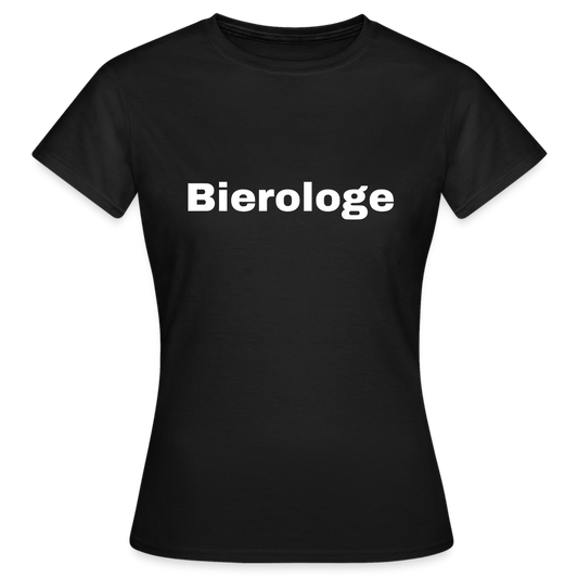 BIEROLOGE - Damen T-Shirt - Schwarz