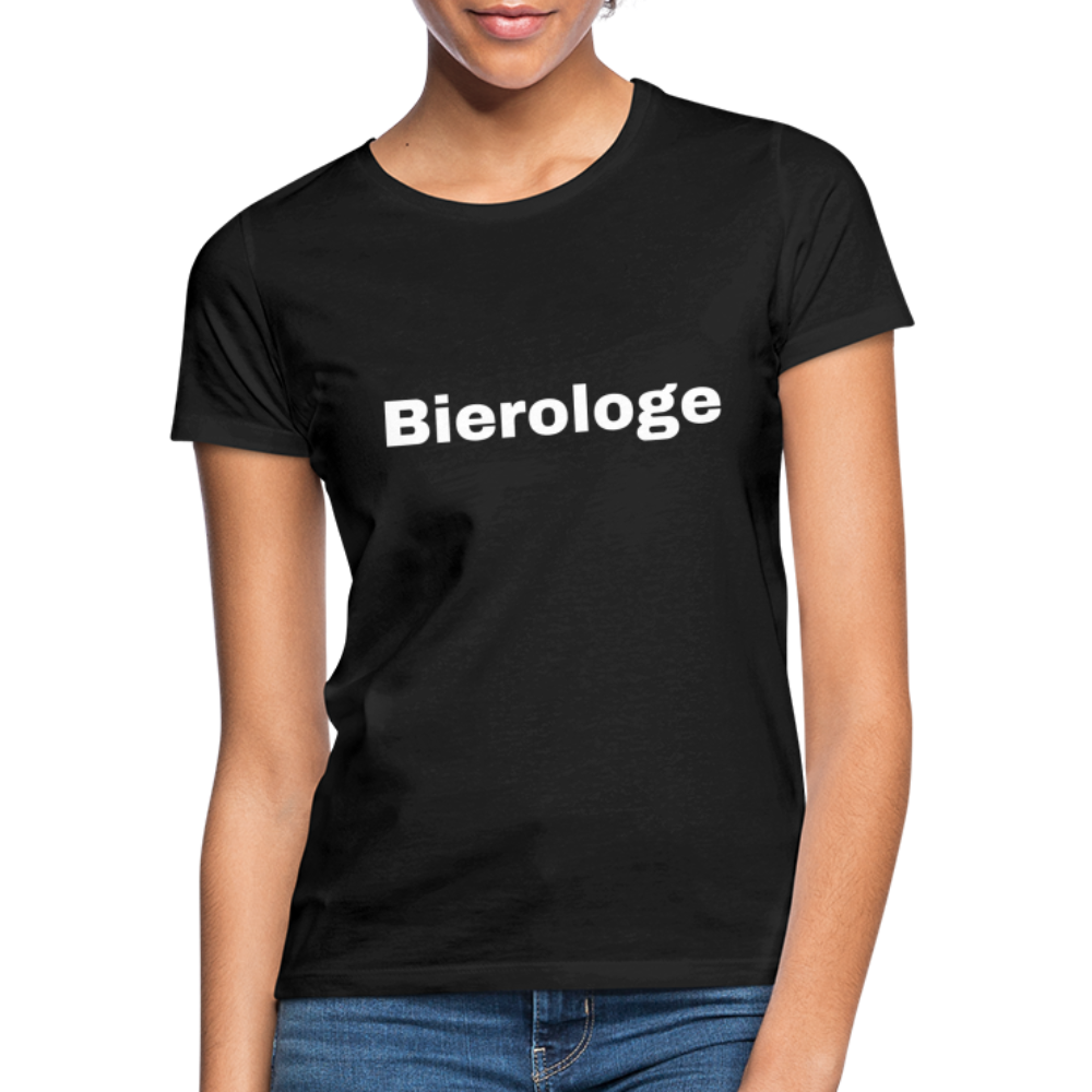 BIEROLOGE - Damen T-Shirt - Schwarz