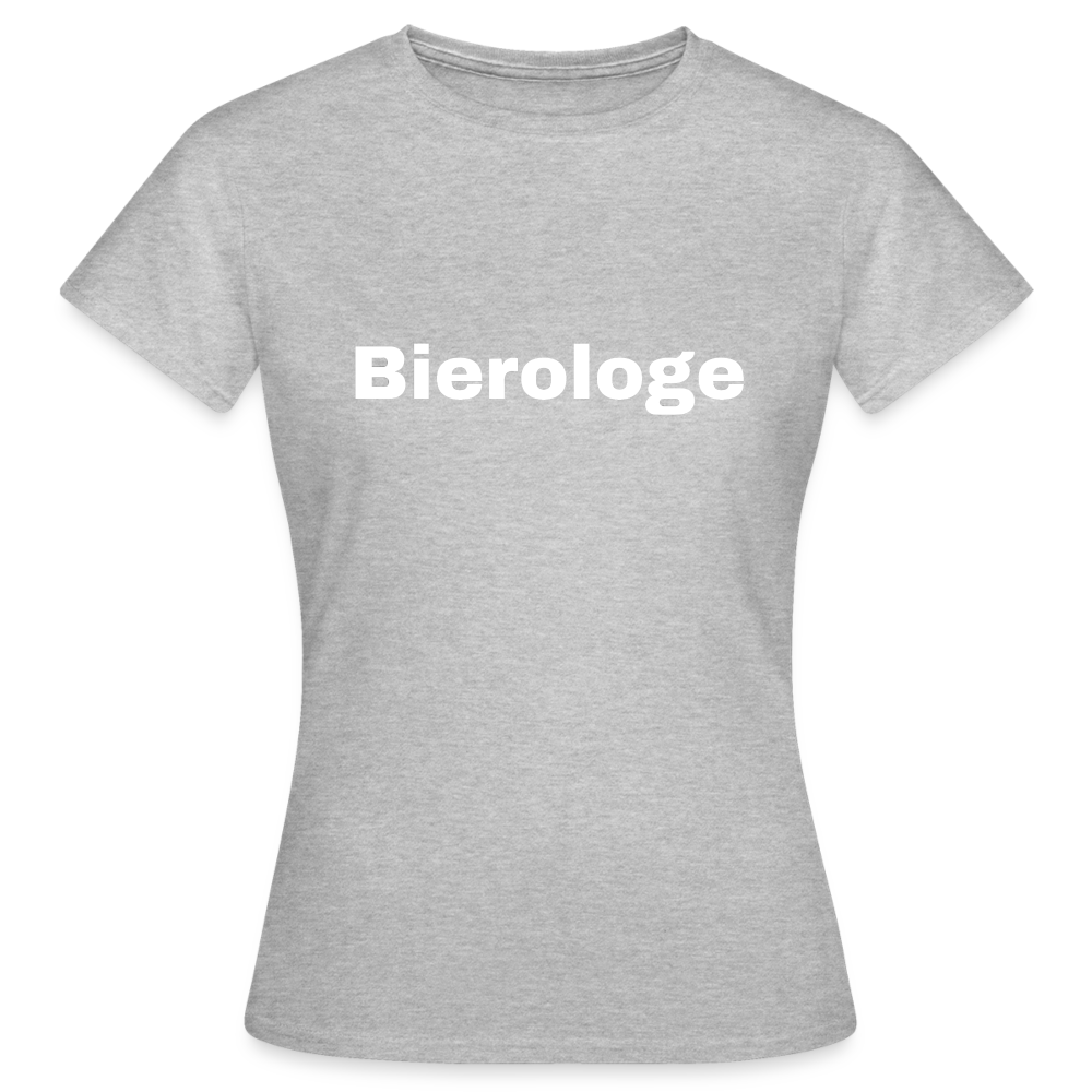 BIEROLOGE - Damen T-Shirt - Grau meliert