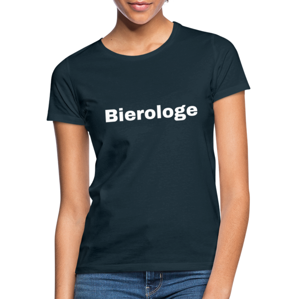 BIEROLOGE - Damen T-Shirt - Navy