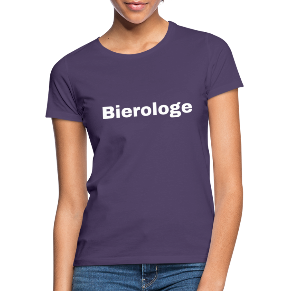 BIEROLOGE - Damen T-Shirt - Dunkellila