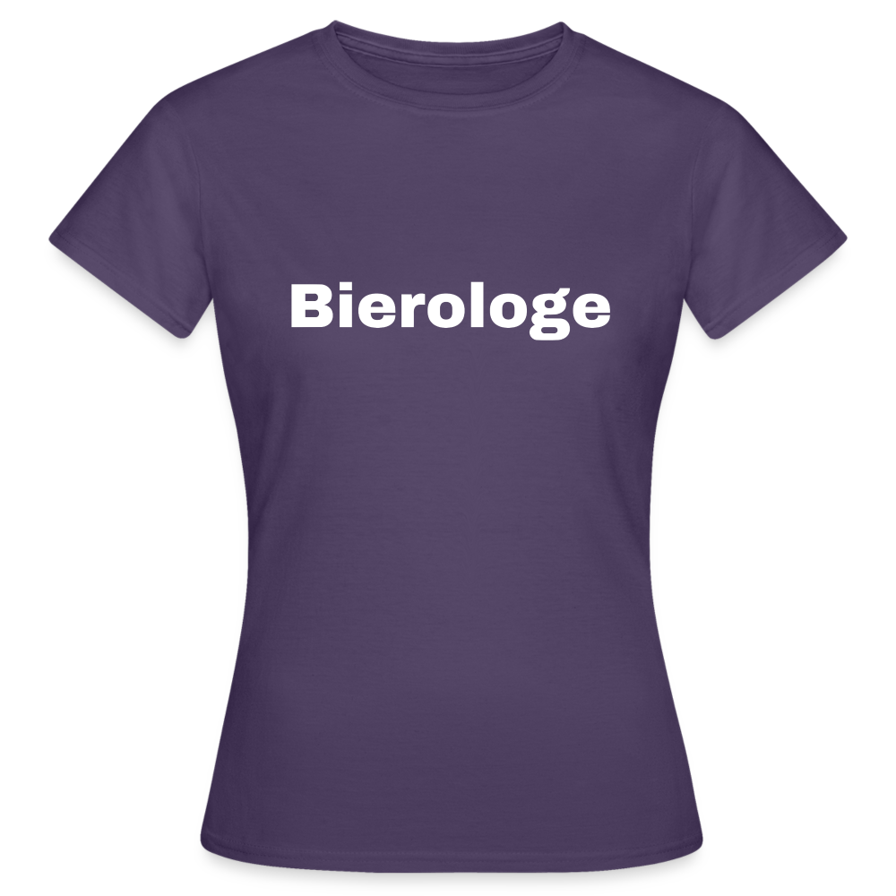 BIEROLOGE - Damen T-Shirt - Dunkellila