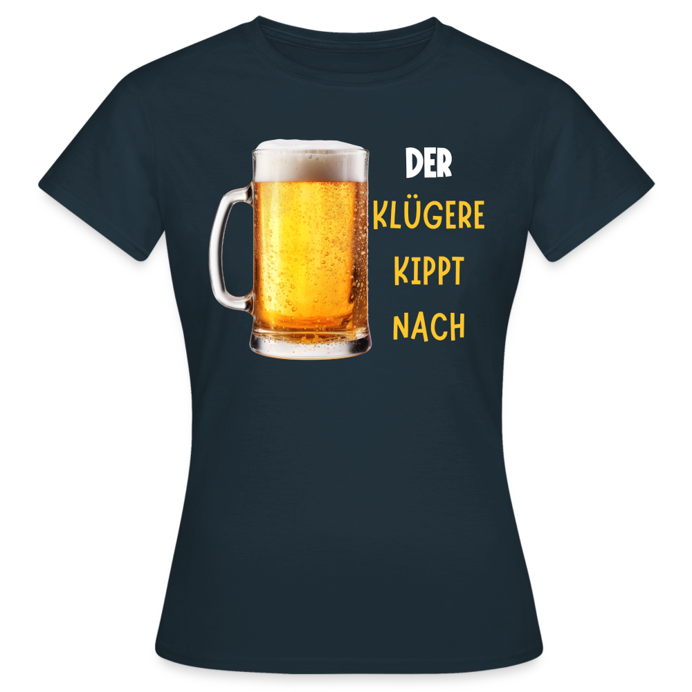 DER KLÜGERE - Damen T-Shirt - Navy