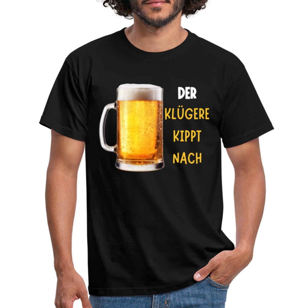 DER KLÜGERE - Herren T-Shirt - Schwarz