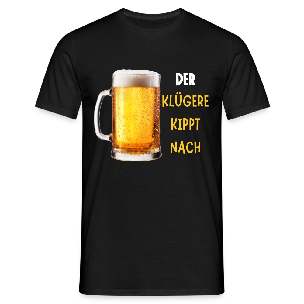 DER KLÜGERE - Herren T-Shirt - Schwarz