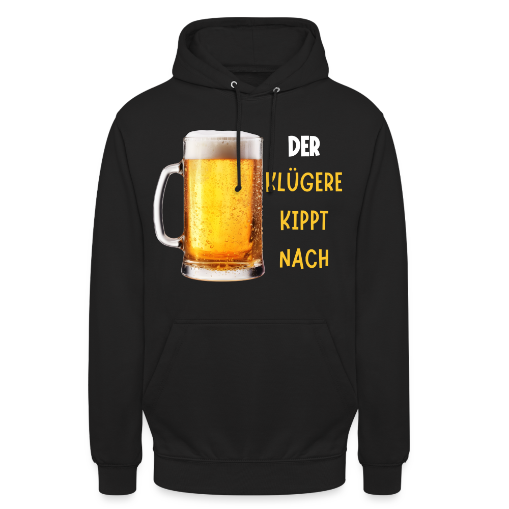 DER KLÜGERE - Unisex Hoodie - Schwarz