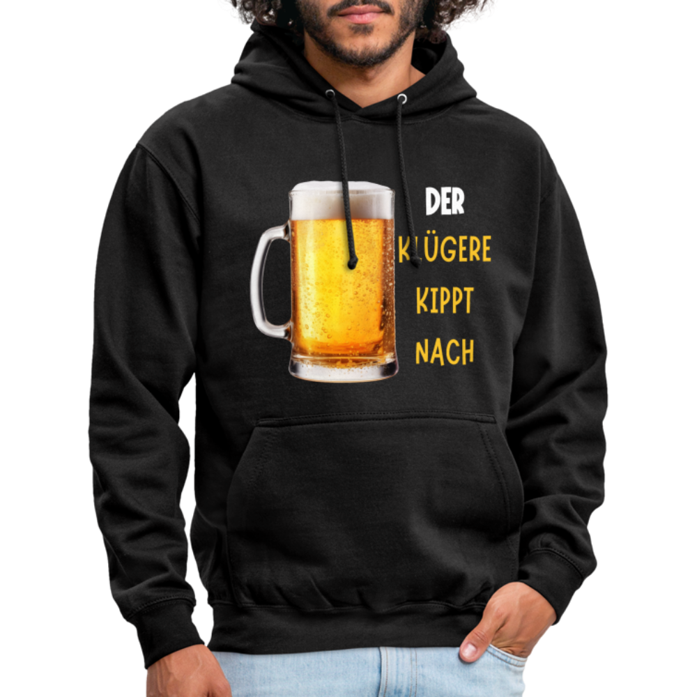 DER KLÜGERE - Unisex Hoodie - Schwarz