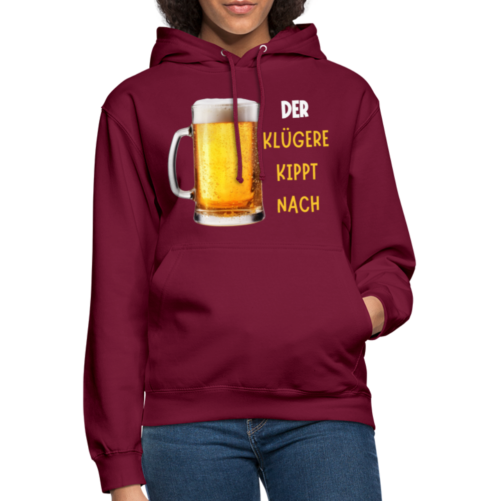 DER KLÜGERE - Unisex Hoodie - Bordeaux