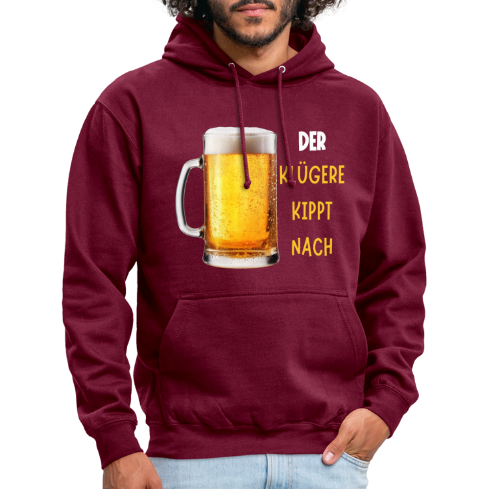 DER KLÜGERE - Unisex Hoodie - Bordeaux