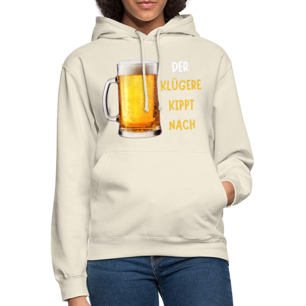 DER KLÜGERE - Unisex Hoodie - Vanille-Milchshake