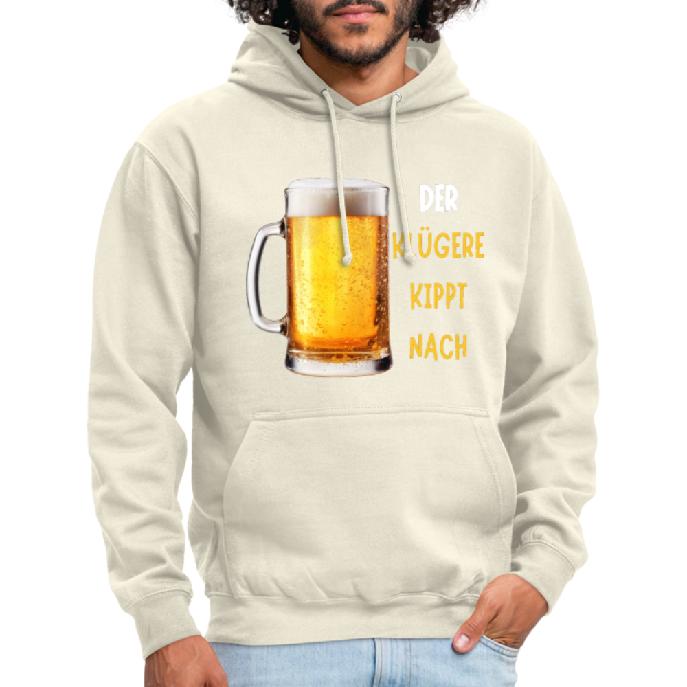 DER KLÜGERE - Unisex Hoodie - Vanille-Milchshake