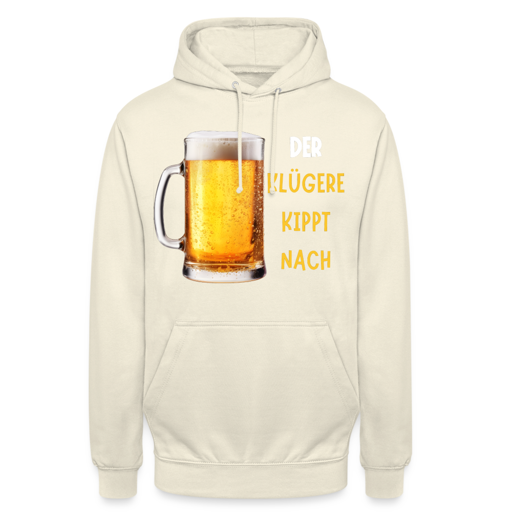 DER KLÜGERE - Unisex Hoodie - Vanille-Milchshake