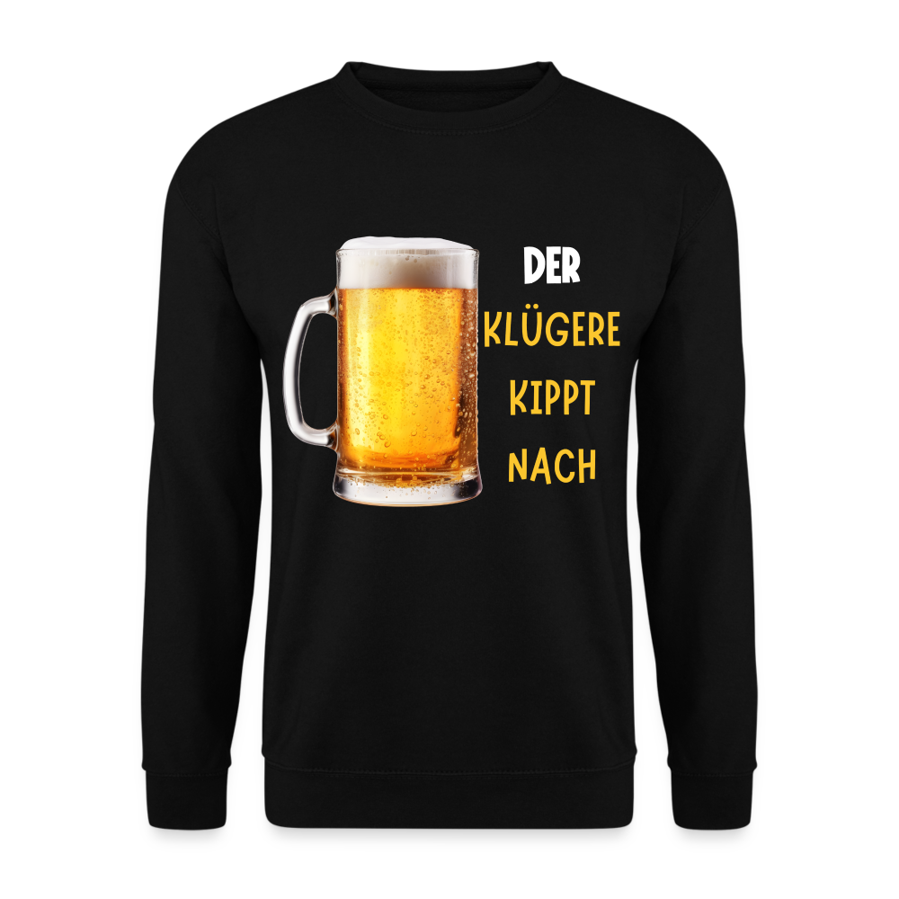 DER KLÜGERE - Unisex Pullover - Schwarz