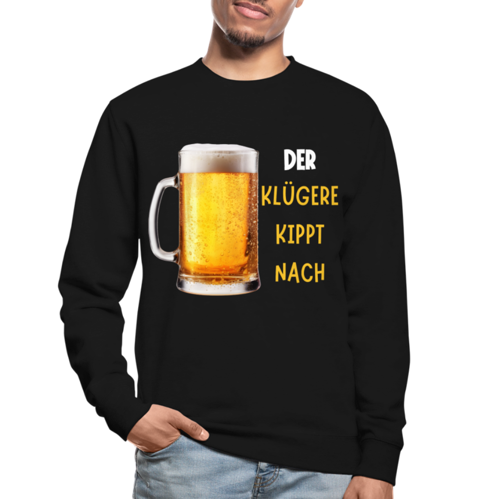 DER KLÜGERE - Unisex Pullover - Schwarz