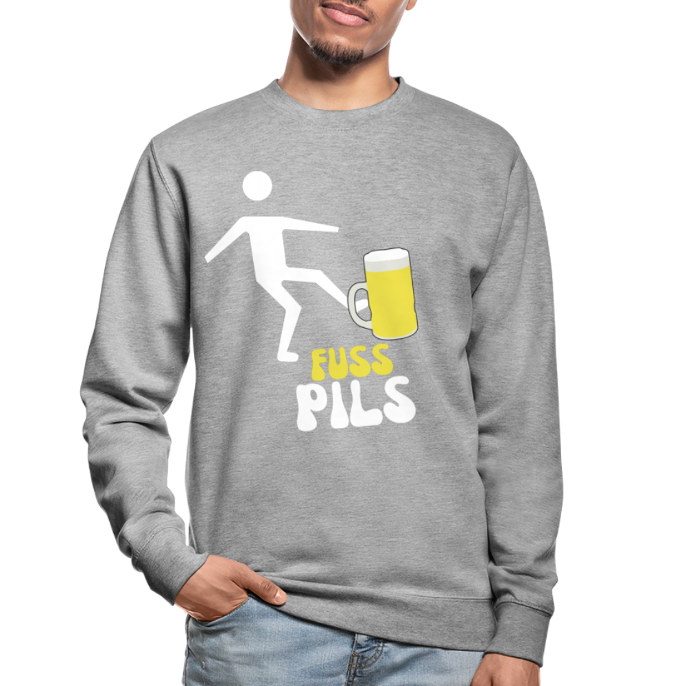 FUSS PILS - Unisex Pullover - Weißgrau meliert