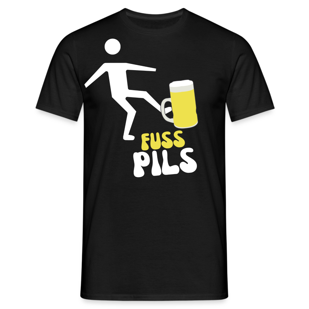 FUSS PILS - Herren T-Shirt - Schwarz