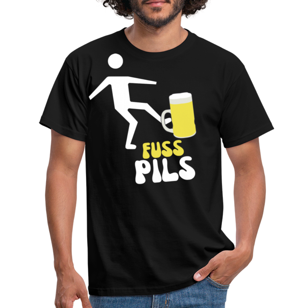 FUSS PILS - Herren T-Shirt - Schwarz