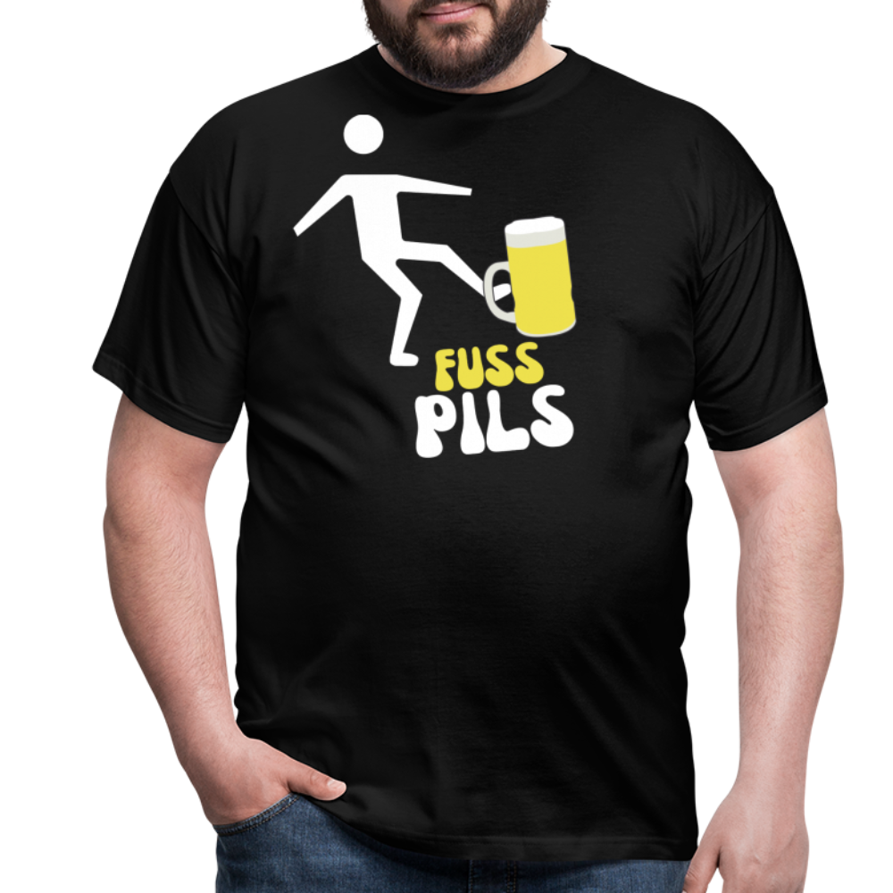 FUSS PILS - Herren T-Shirt - Schwarz